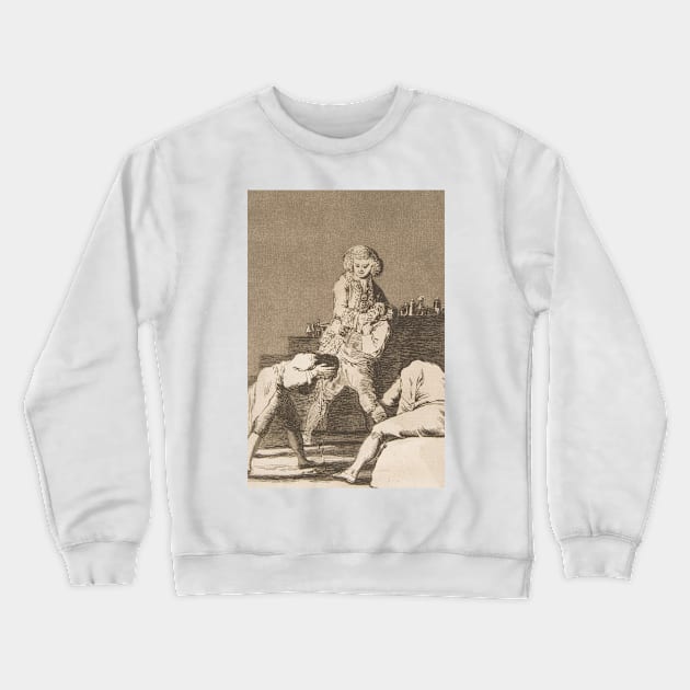 To the Count Palatine by Francisco Goya Crewneck Sweatshirt by Classic Art Stall